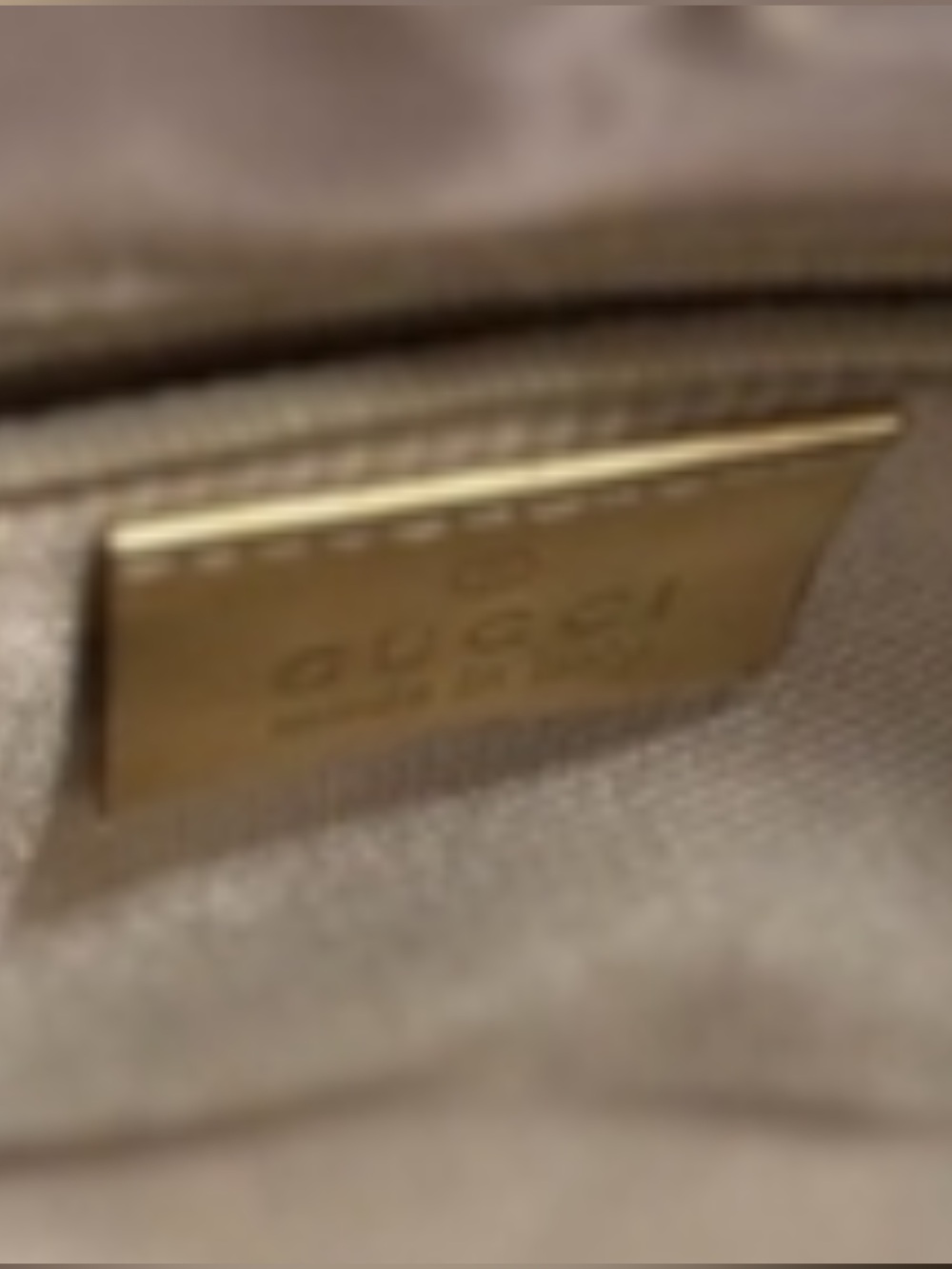Authentic Vintage Metallic Gold Gucci GG Canvas Leather Bowler Satchel Handbag - Picture 6 of 7